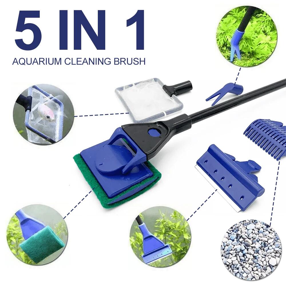Planted Aquarium Algae - 5 em 1 ferramenta de limpeza