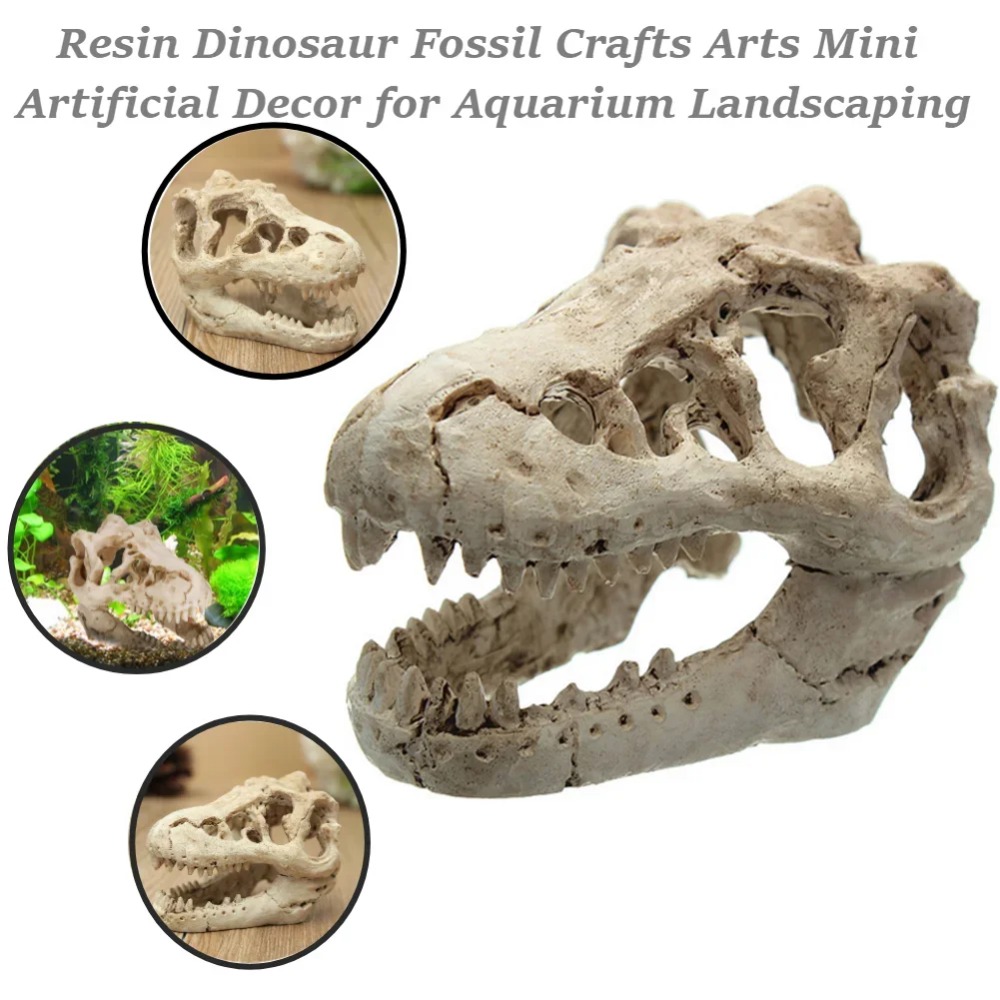 Aquarium Zombie - Dinossauro fóssil modelo tanque de peixes