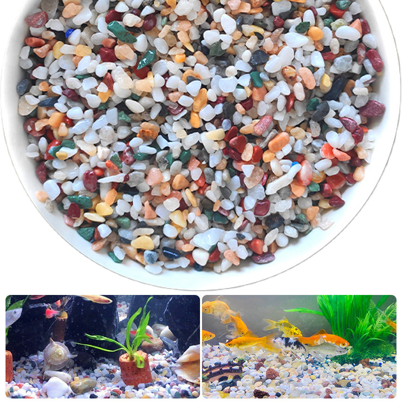 Aquarium Planted Sand - Pedra de cascalho natural 200 ~