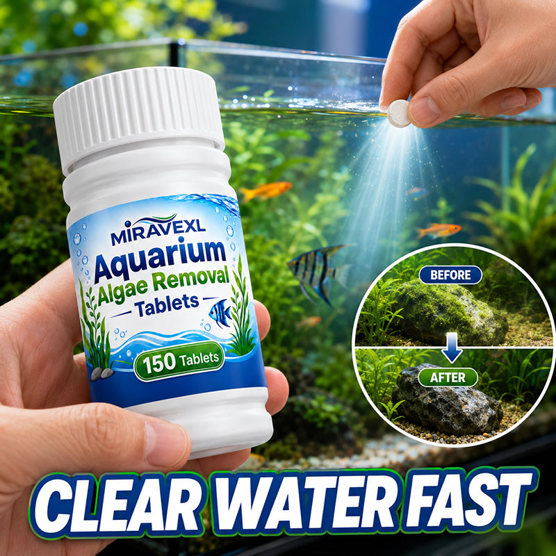 Planted Aquarium Algae - MIRAVEXL 150 Comprimidos para Remoção de