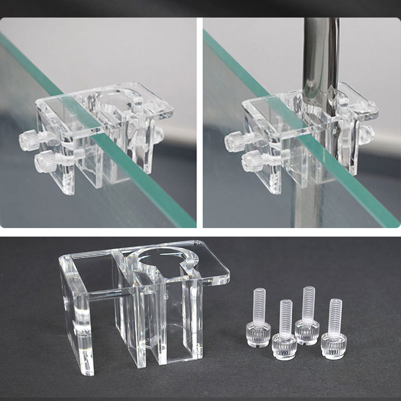 Aquarium Lily Pipe - Acrílico Water Pipe Grampos para Fish
