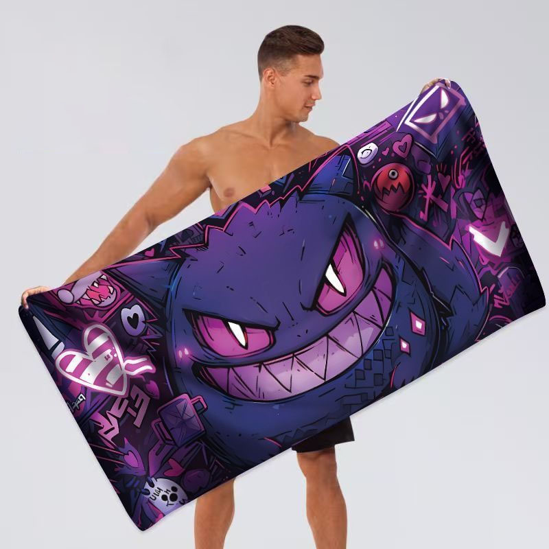 Aquarium Zombie - Toalha de Praia Potdemiel Pokémon Gengar,