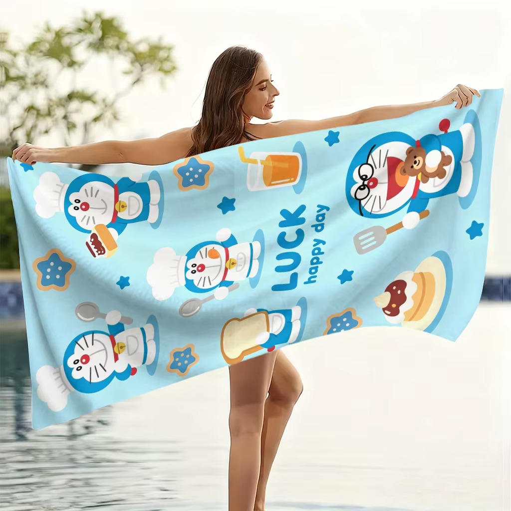 Toalha de praia Doraemon Purpl - Aquarium Zombie avaliação e preço
