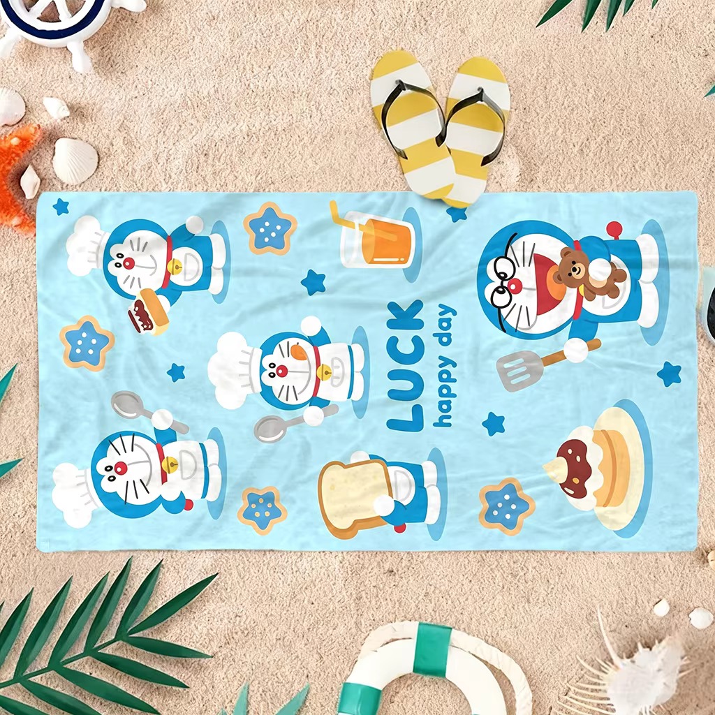Toalha de praia Doraemon Purpl - Aquarium Zombie avaliação e preço