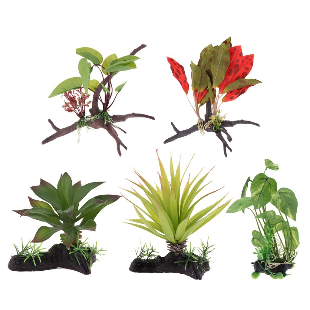 Réptil terrário planta artific - Planted Aquarium Jungle avaliação e preço